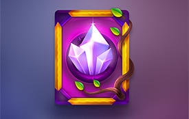Magic Crystal Back Card - GRAPHIC design by 7gone
